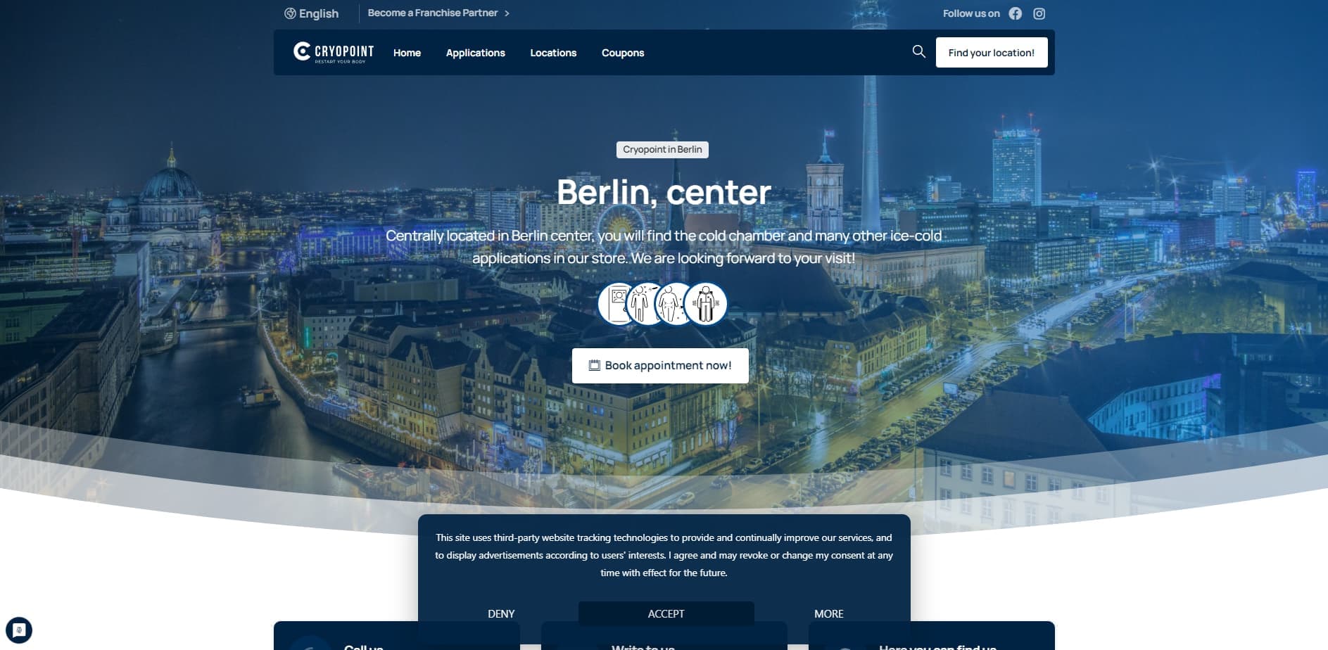 CRYOPOINT Berlin Mitte - Cryochamber
