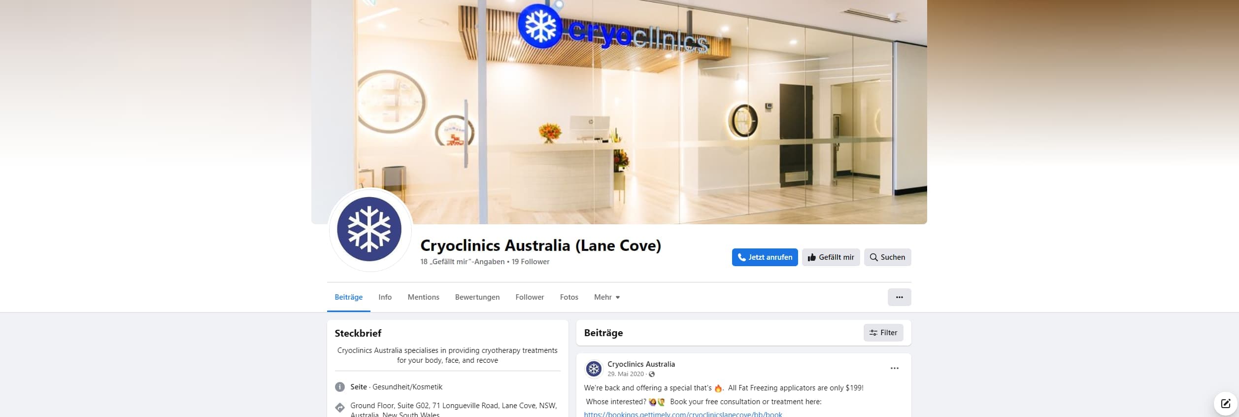 Cryoclinics - Lane Cove